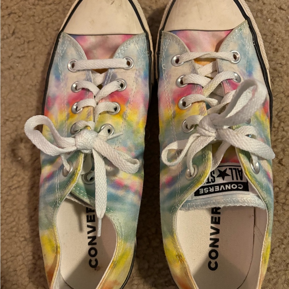 Tie dye converse allstars W9 M7